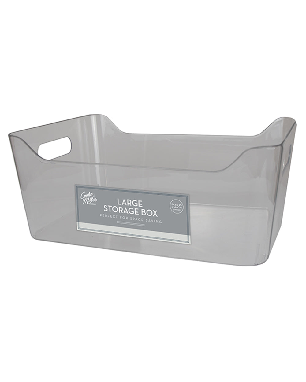 Large Storage Box Clear Organise Home Kitchen