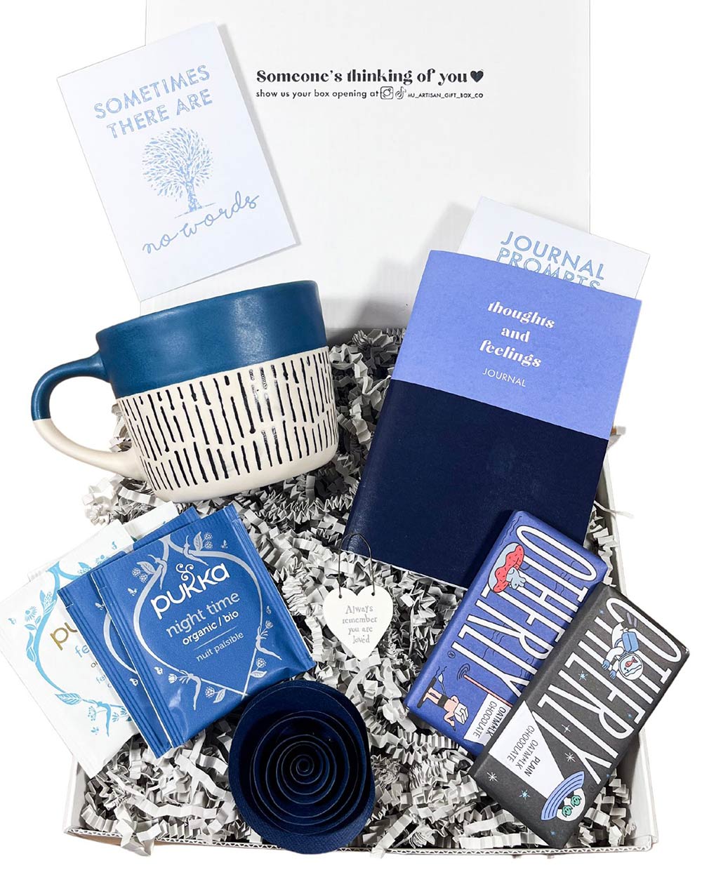 Sympathy Hamper Gift Box Thinking Of You For Men, Blue