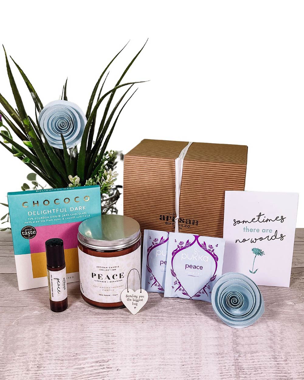 Thinking Of You Gift Hamper With Candle & Journal, Blue