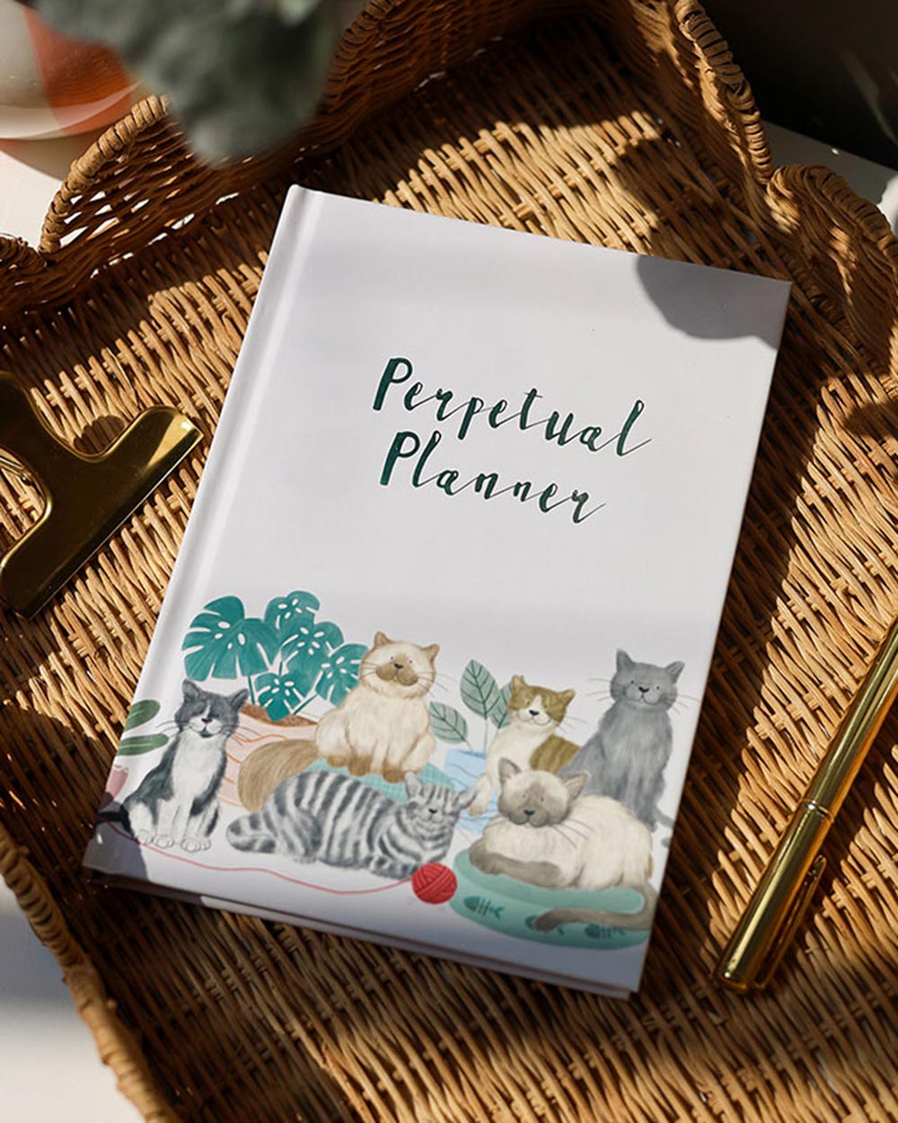 Diary For Cat Lovers Perpetual Planner Gift