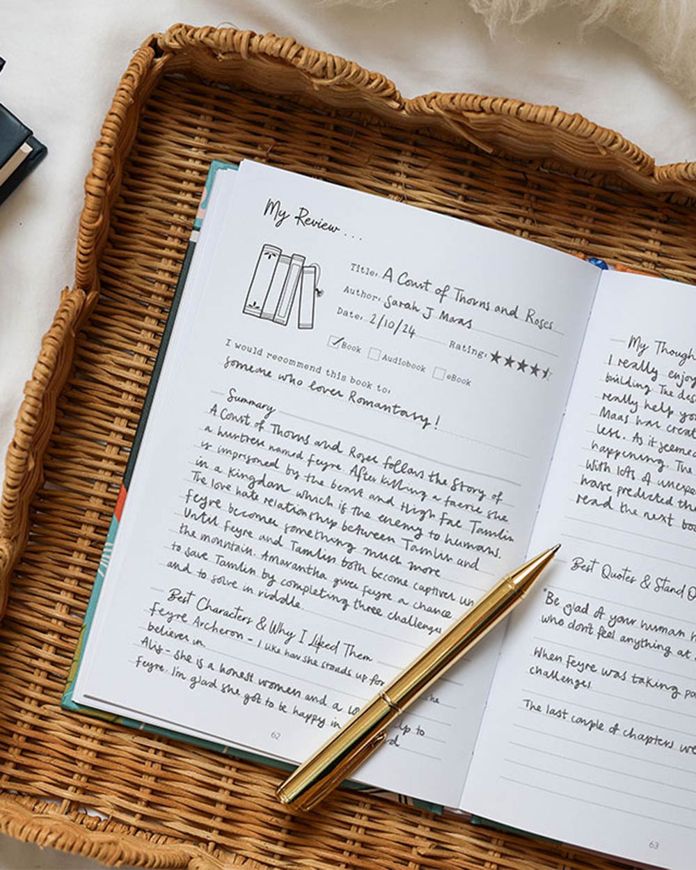 The Reading Log Diary Journal