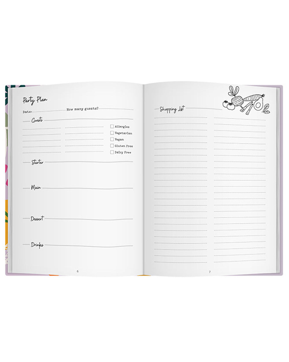Food for Friends Journal Party Planner