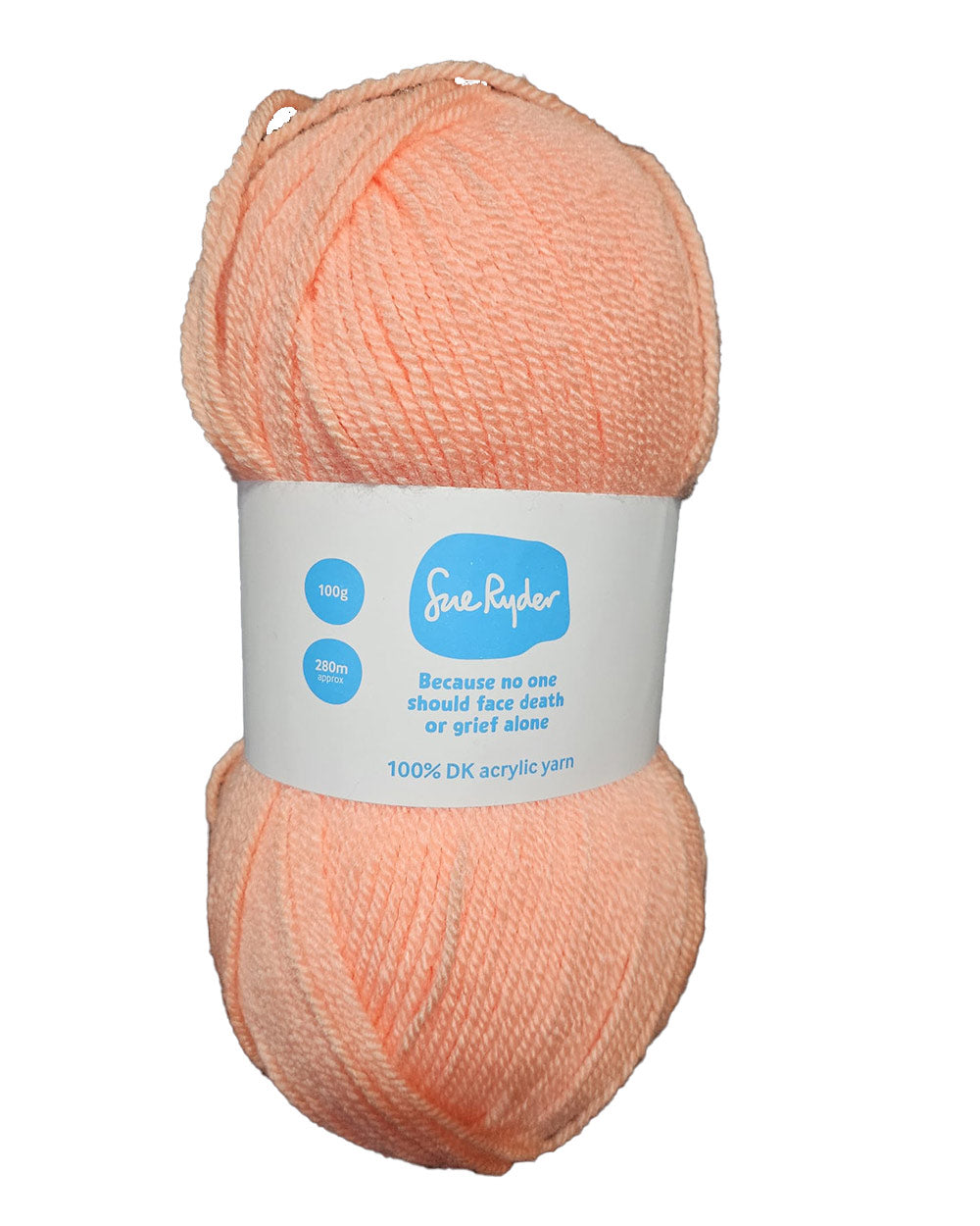 Single Ball Acrylic Yarn Double Knit Wool Apricot Crush
