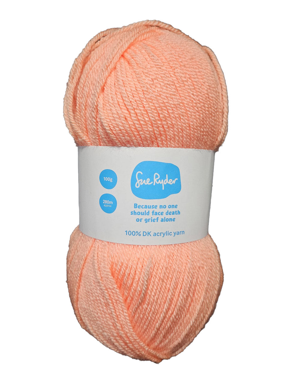 Single Ball Acrylic Yarn Double Knit Wool Apricot Crush