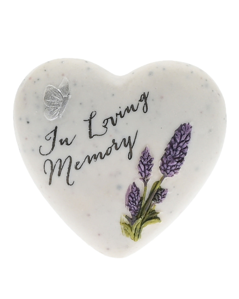Memorial Heart Plaque In Loving Memory Polyresin