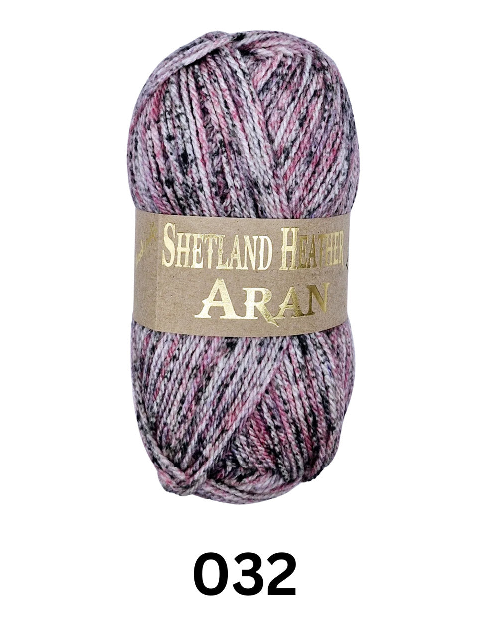 Woolcraft Shetland Heather Aran Yarn Wool 032 Calluna