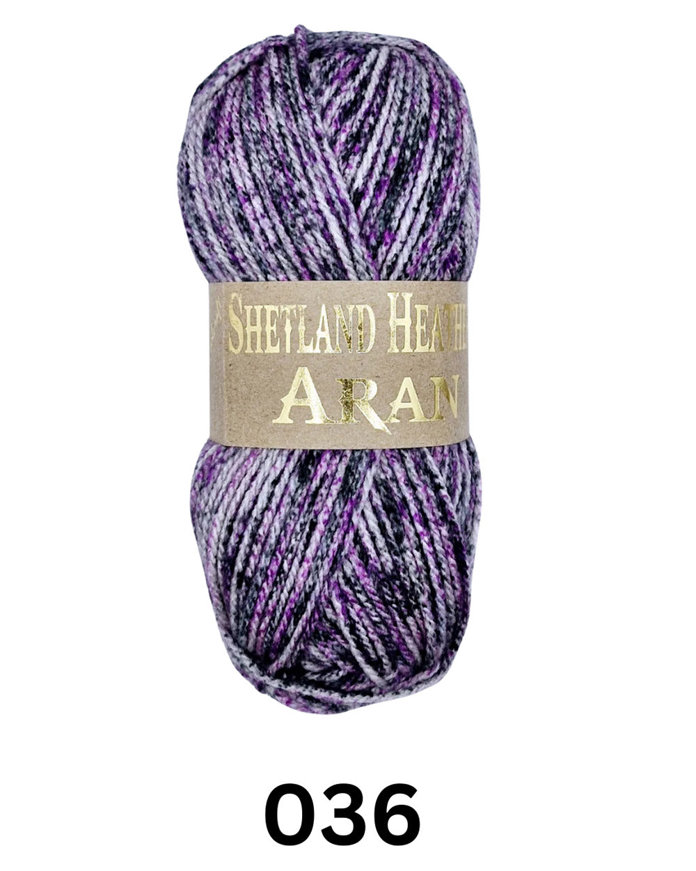 Woolcraft Shetland Heather Aran Yarn Wool 036 Lavender Fields