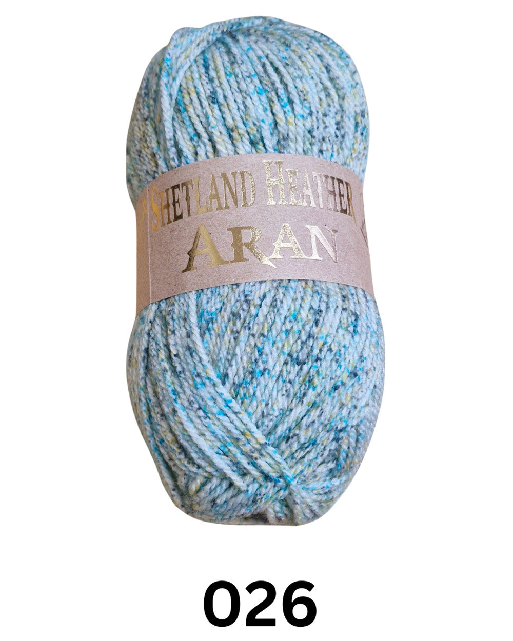 Woolcraft Shetland Heather Aran Yarn Wool 026 Crocus