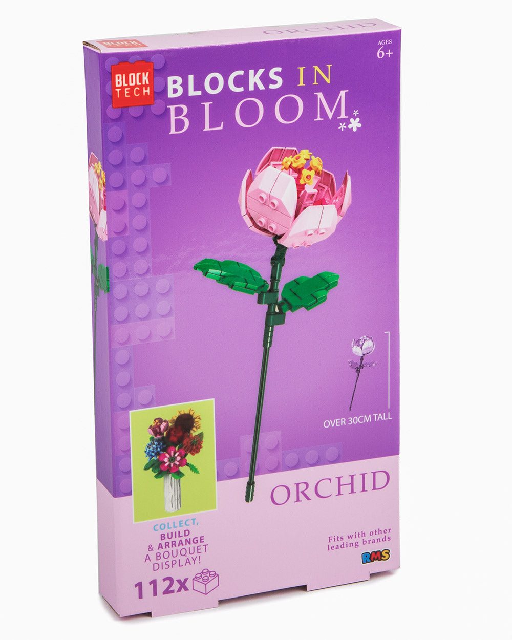 Blocks In Bloom Pink Orchid Build Kit 6+