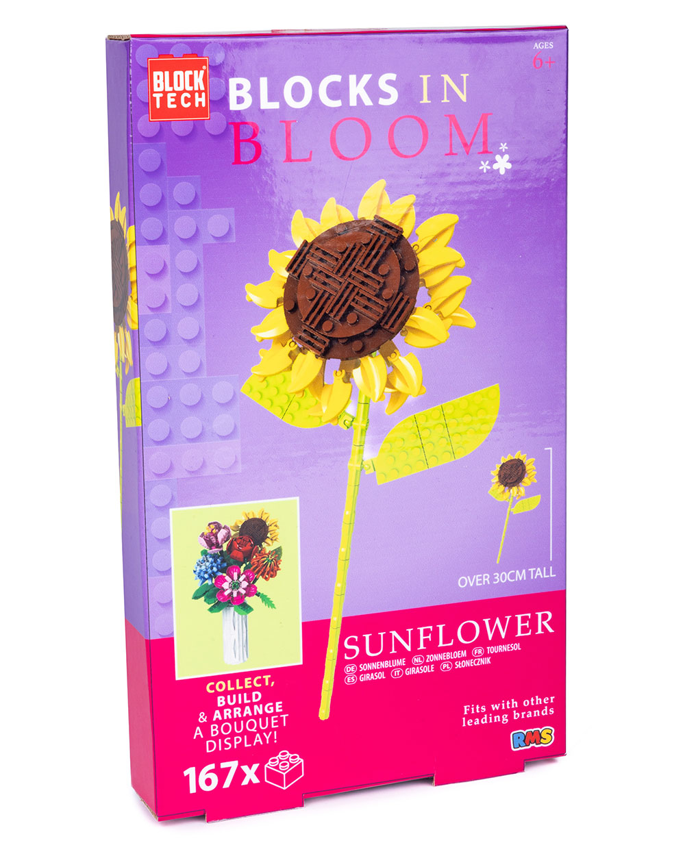Blocks In Bloom Build Kit Sunflower 6+