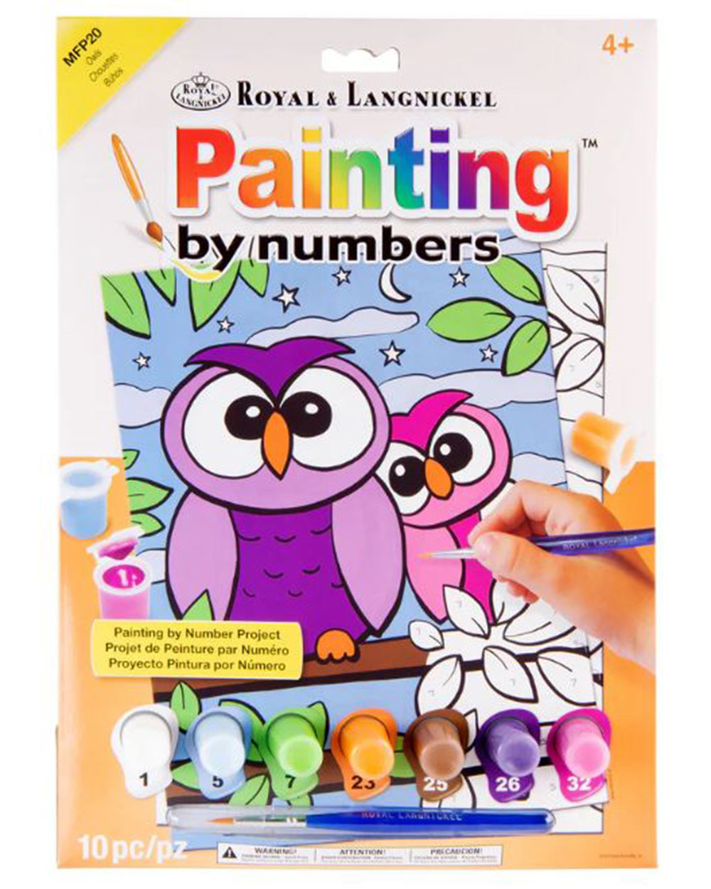 My First Paint By Number Kit Owls Age 4+
