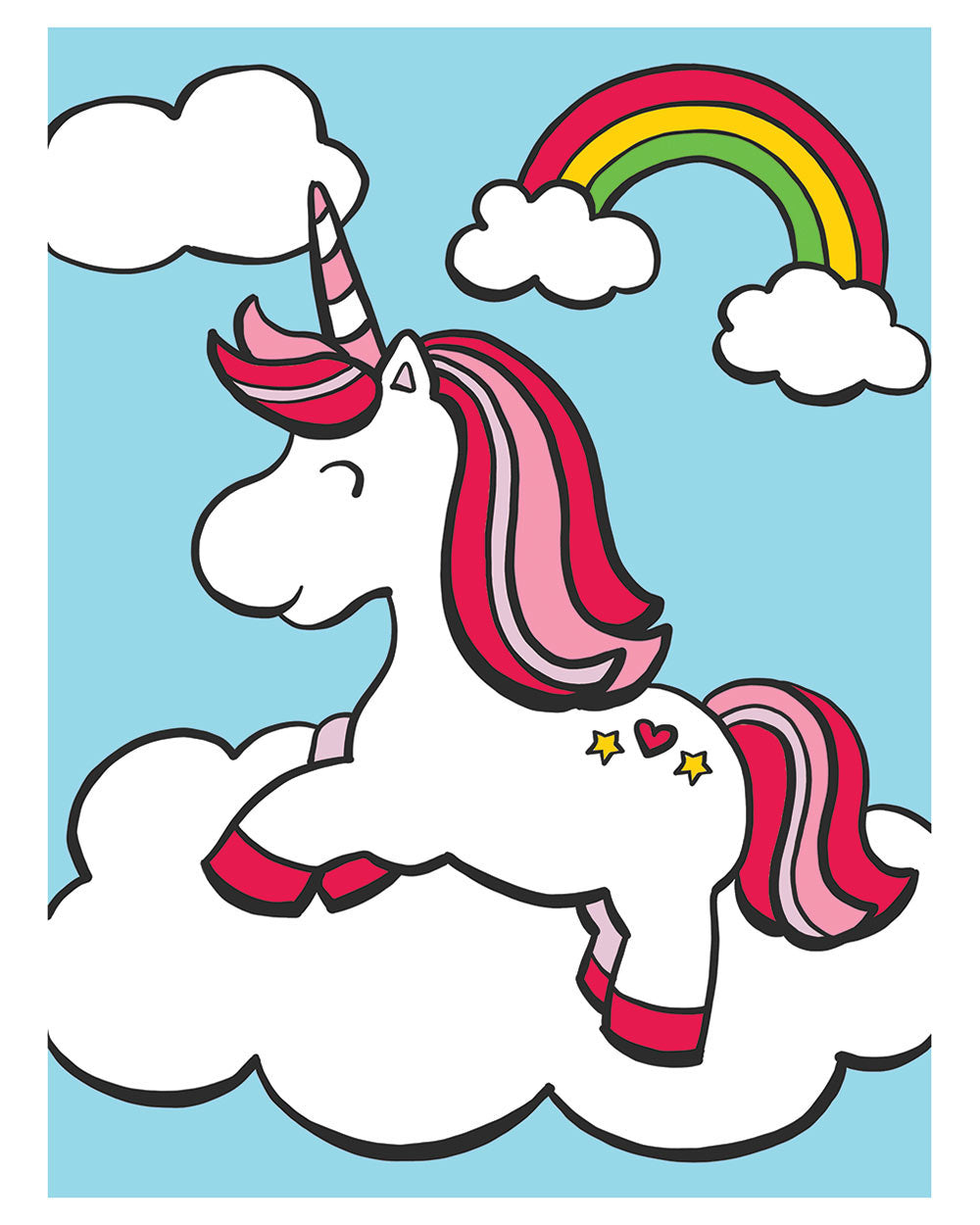 My First Paint By Number Kit Unicorn Rainbow Age 4+