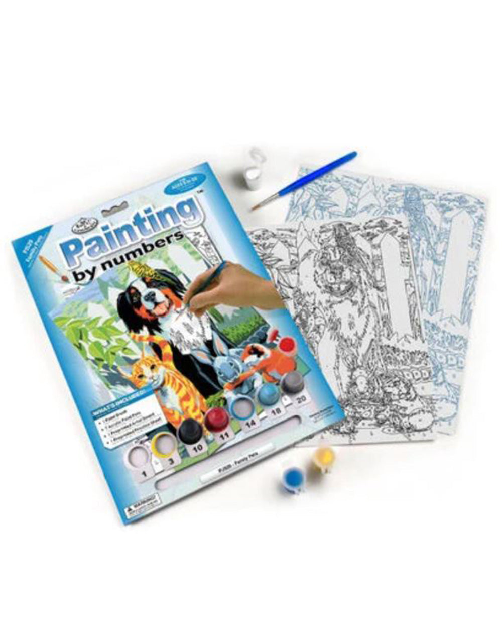 Painting By Numbers Kit Family Pets Dog Cat Age 8+