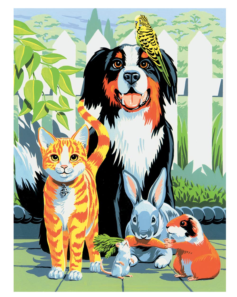 Painting By Numbers Kit Family Pets Dog Cat Age 8+