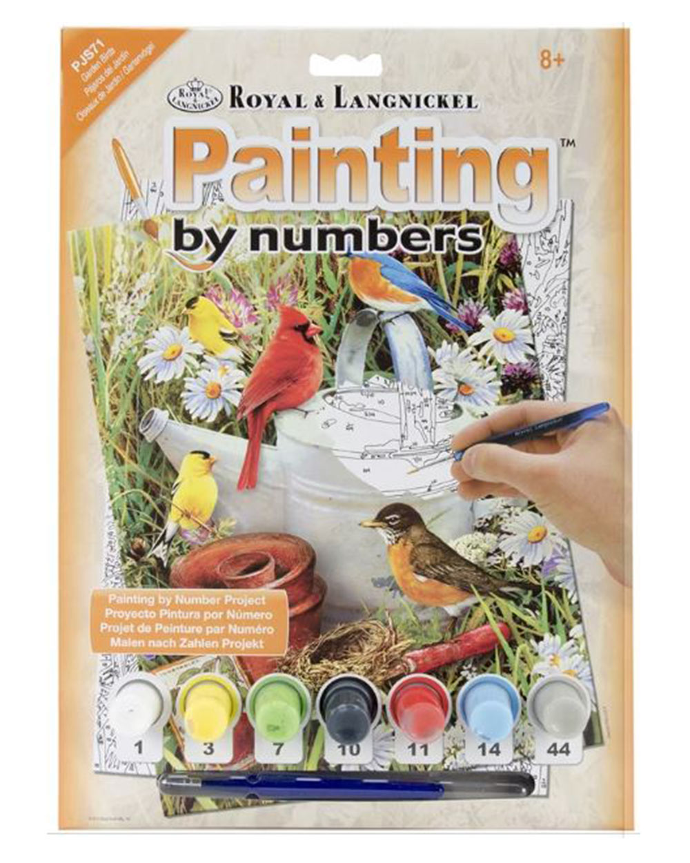 Painting By Numbers Kit Garden Birds Age 8+