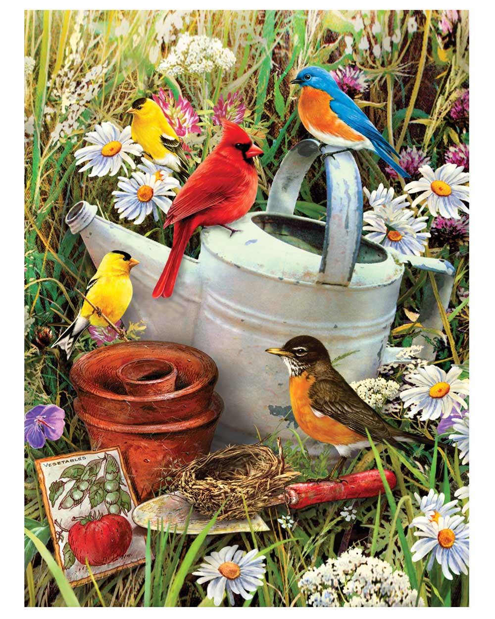Painting By Numbers Kit Garden Birds Age 8+