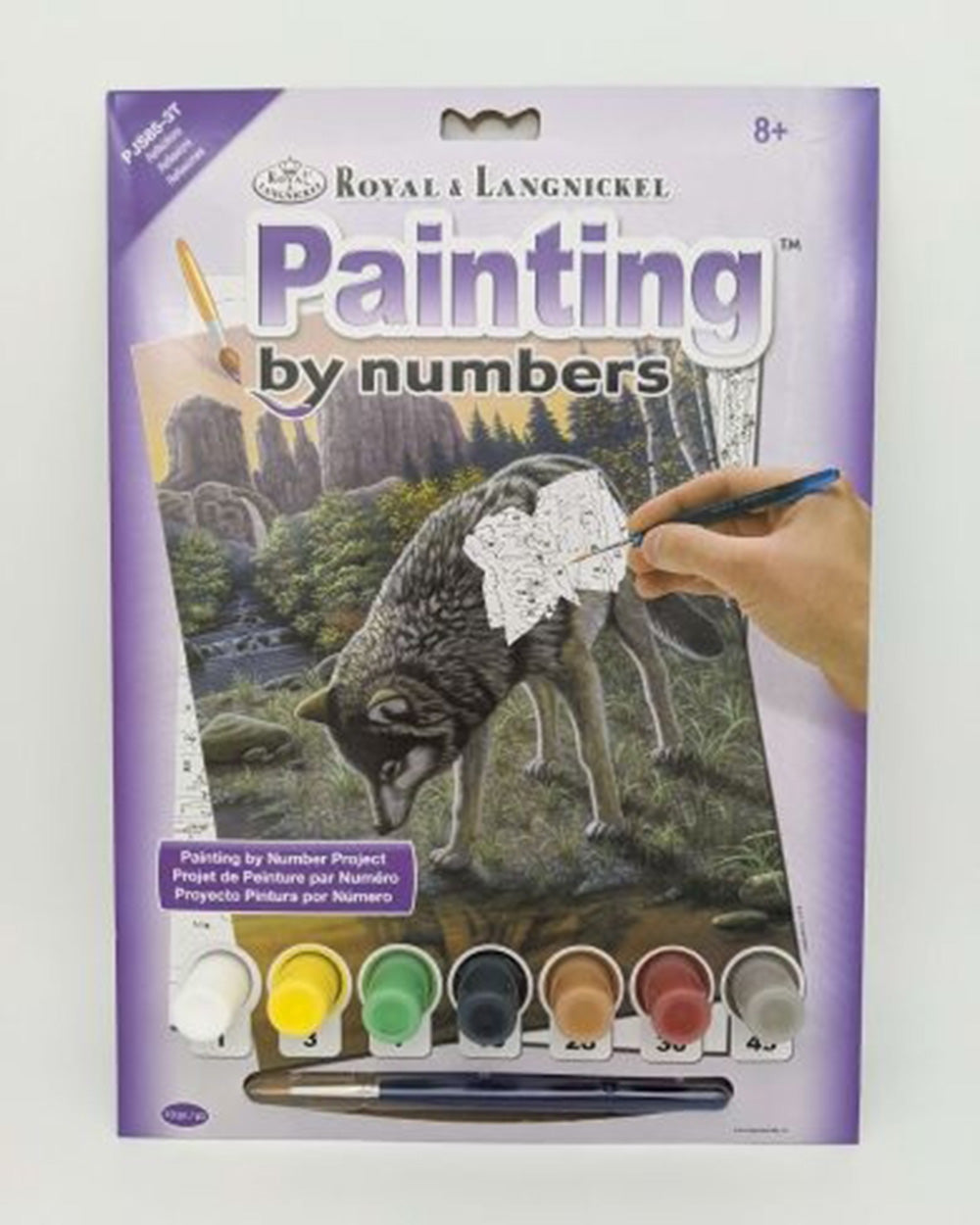 Painting By Numbers Kit Reflections Wolf Age 8+