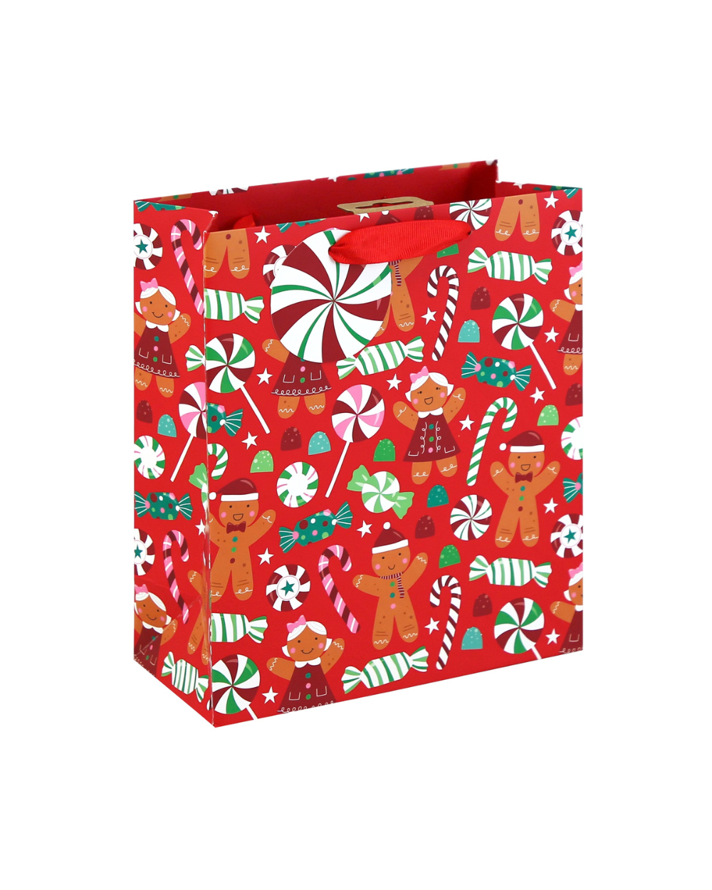 Christmas Gift Bag Gingerbread Medium