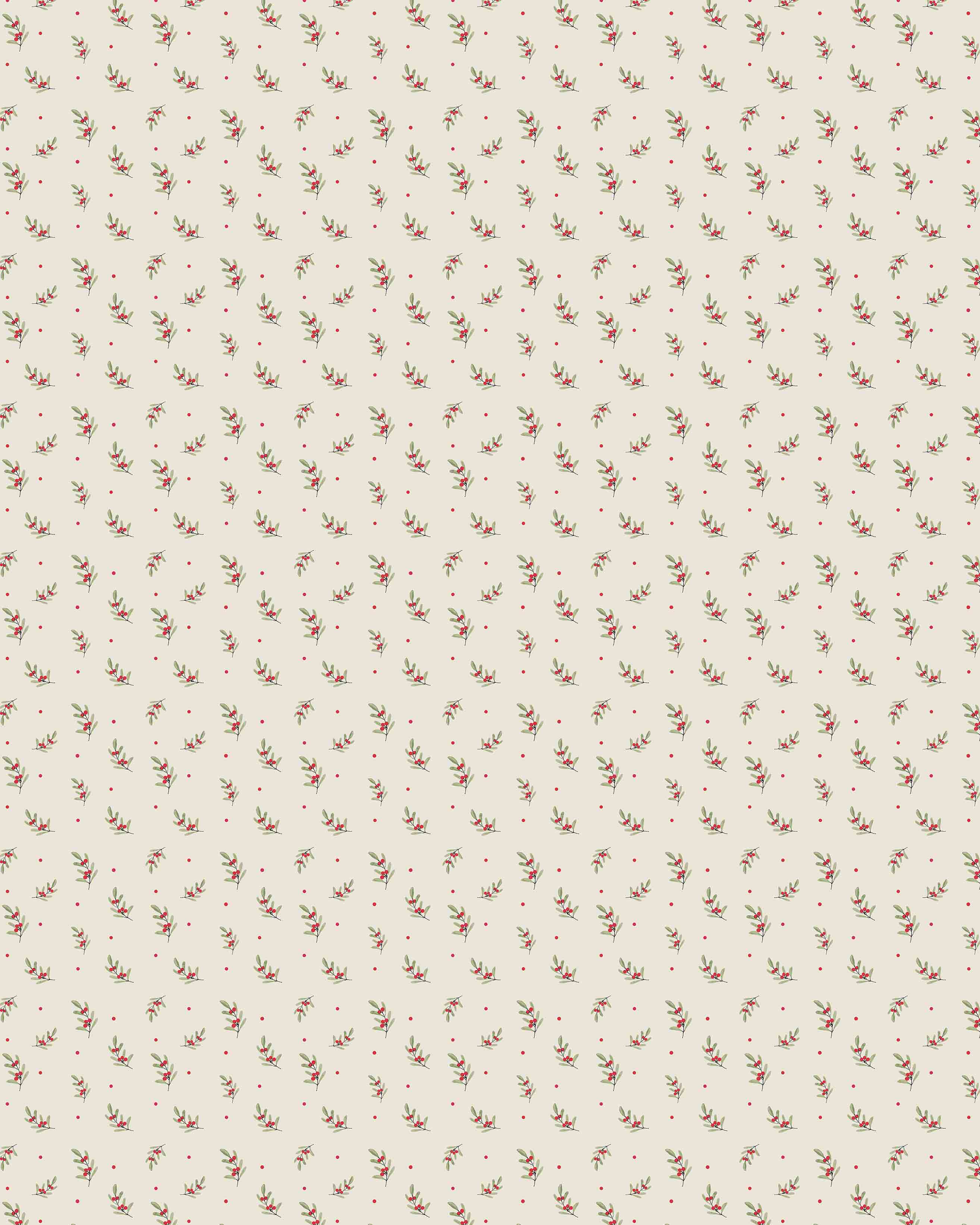 Christmas Wipeable Table Cloth 137 x 178cm Cream