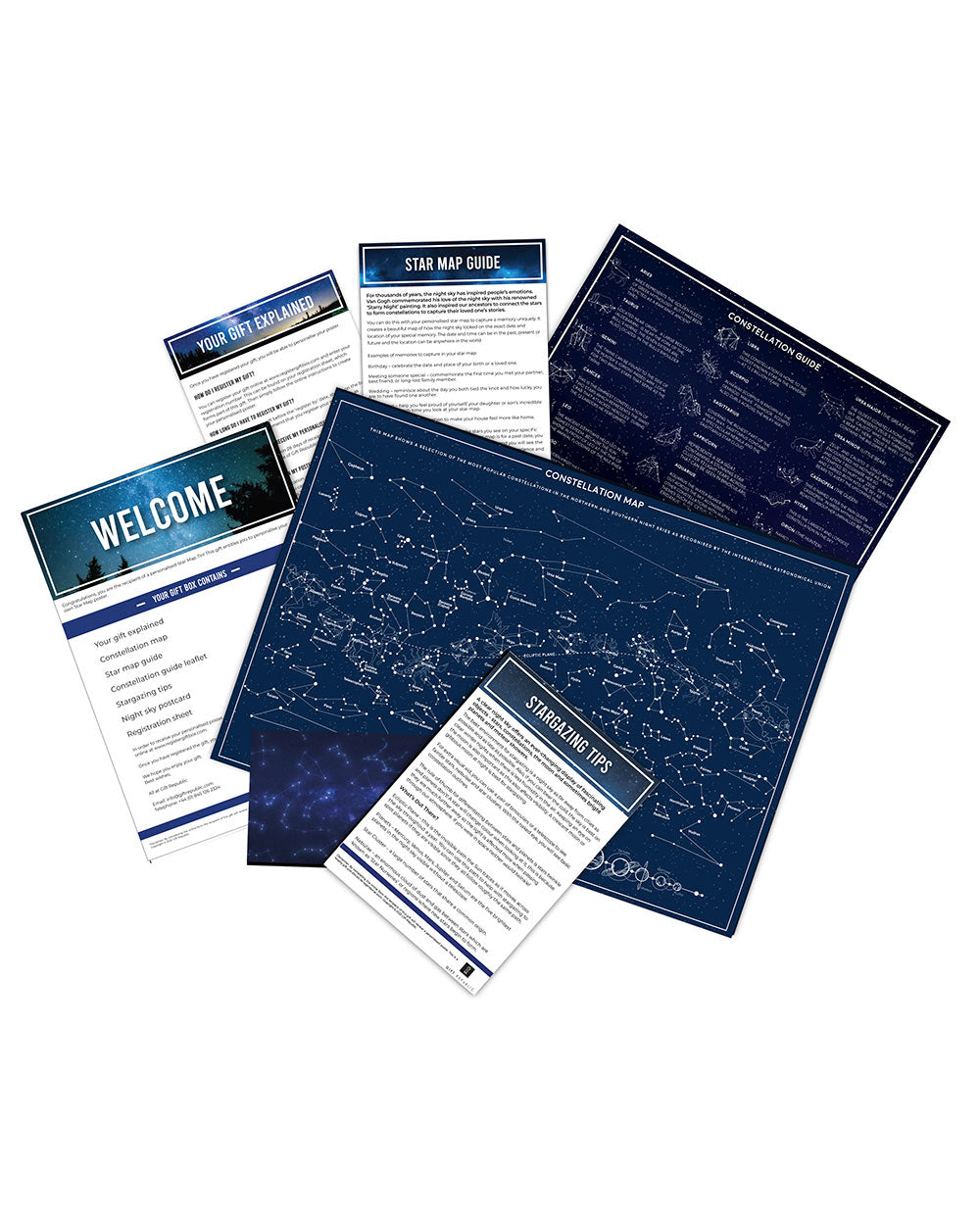 Personalised Star Map Gift Pack Celestial Present