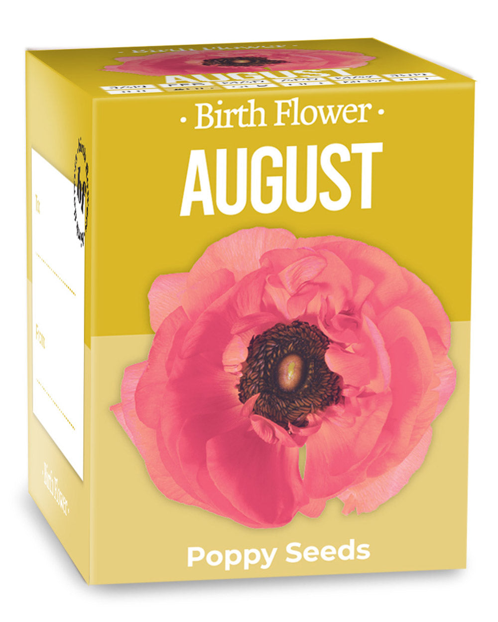 Grow Your Own August Birth Flower Gift Poppy