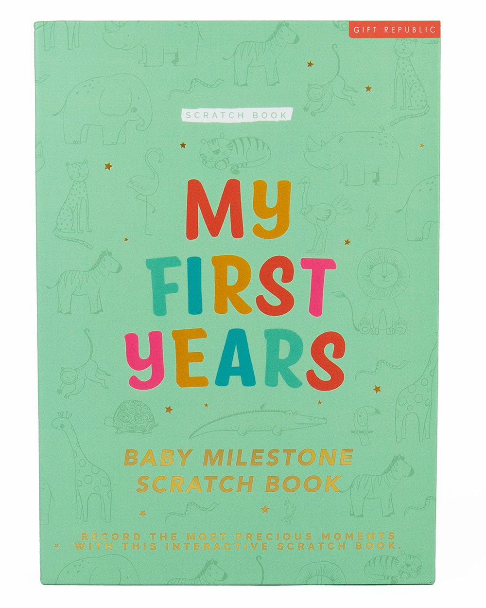 Baby Milestone Bucket List Scratch Book New Baby