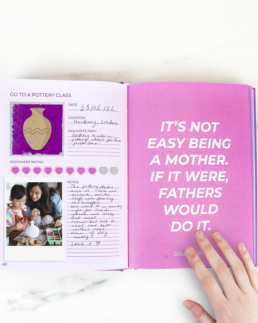 100 Things To Do With Mum Scratch Book Activity lifestyle book open