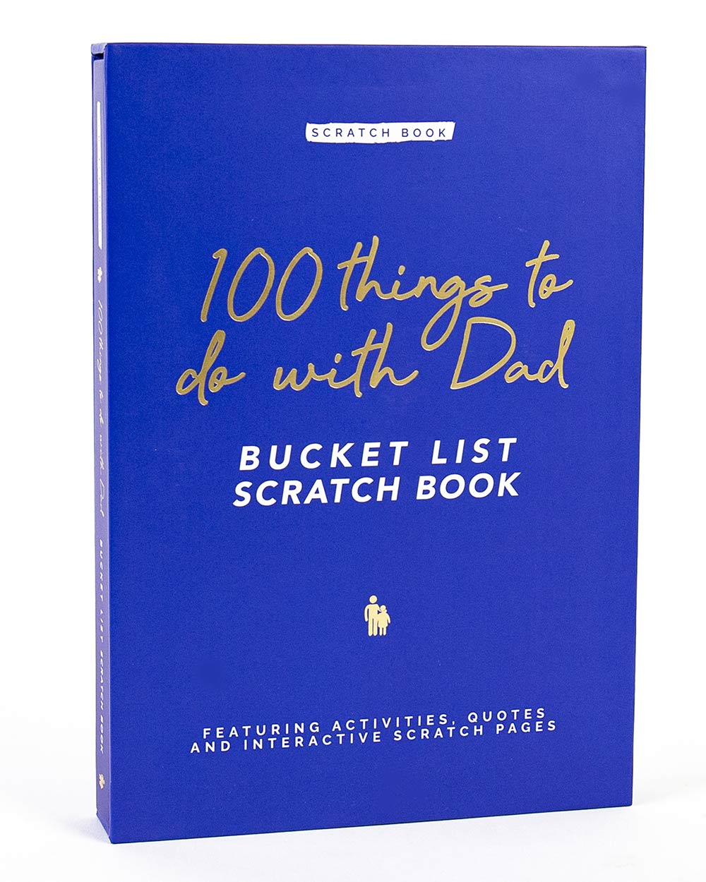 100 Things To Do With Dad Scratch Book Activity on white background