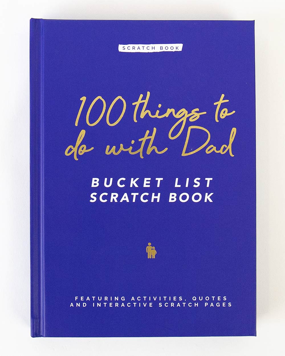 100 Things To Do With Dad Scratch Book Activity on a white back ground