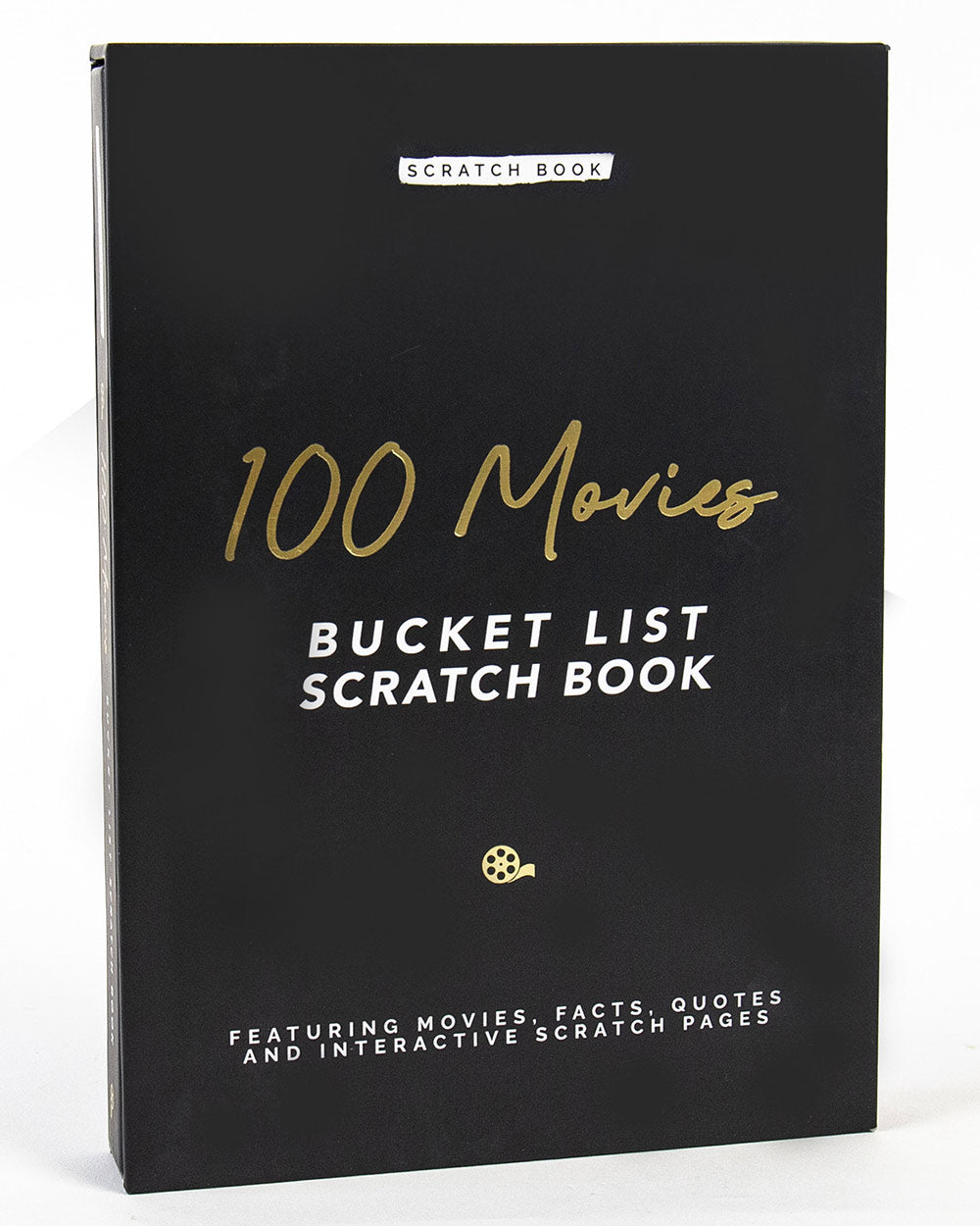100 Movies Bucket List Scratch Book Activity full view on a white back ground