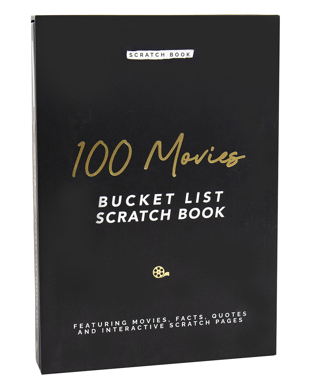 100 Movies Bucket List Scratch Book Activity displayed on a white back ground