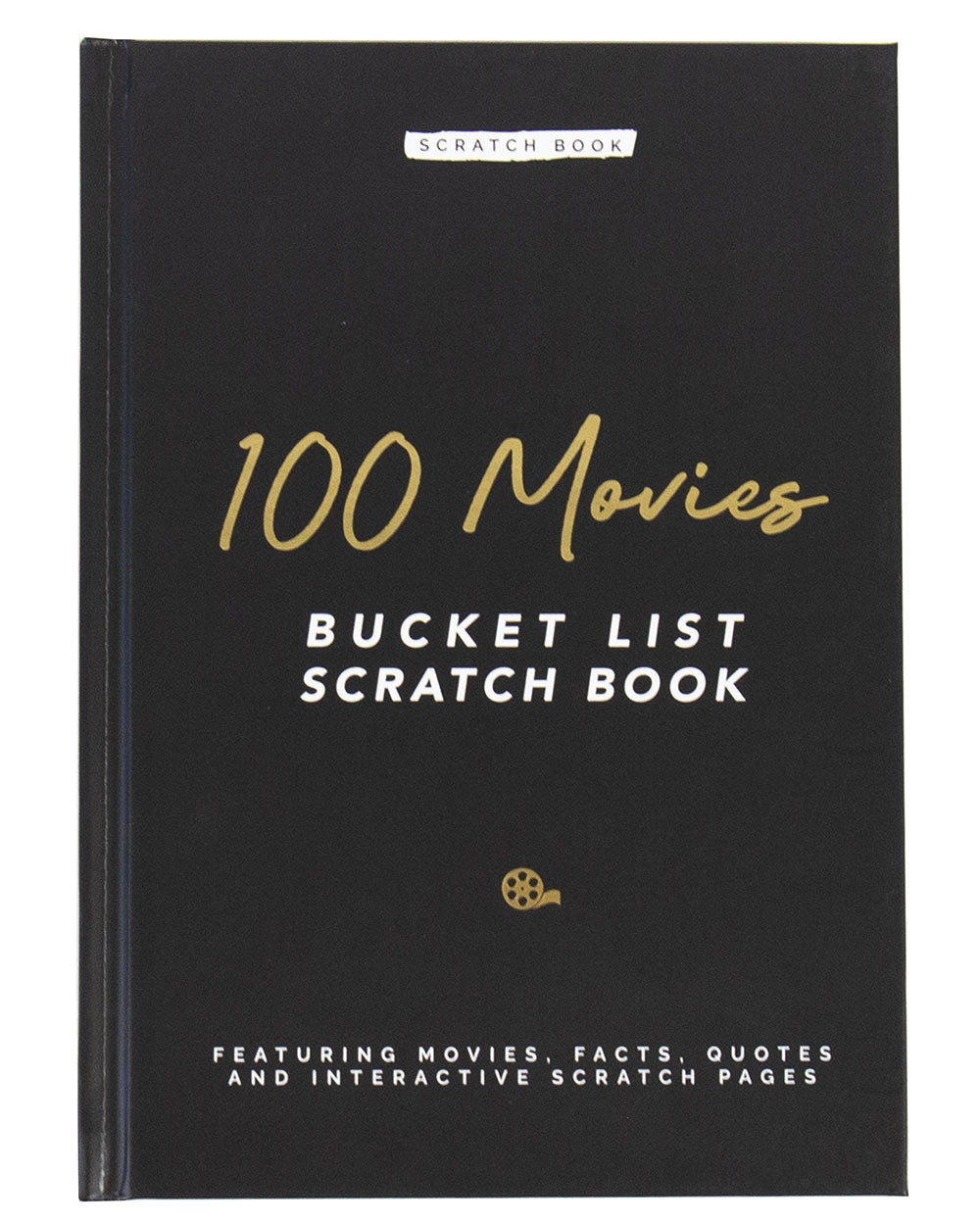 100 Movies Bucket List Scratch Book Activity displayed on a white back ground