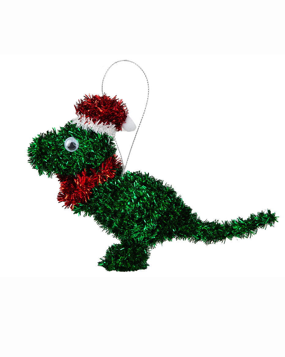 Christmas Tree Decoration Hanging Tinsel Dinosaur