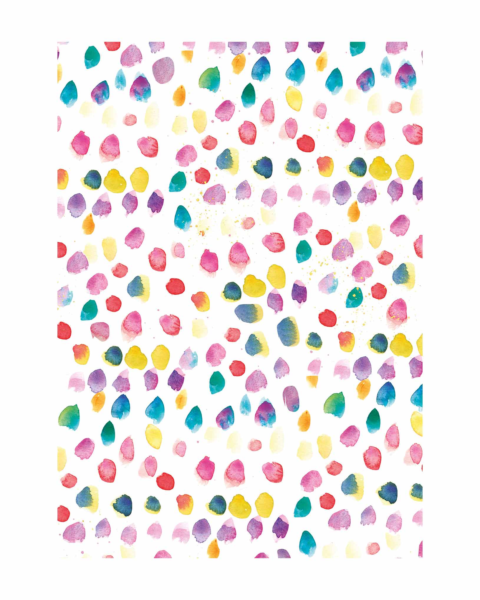 Gift Wrapping Paper Bright Colourful Dots