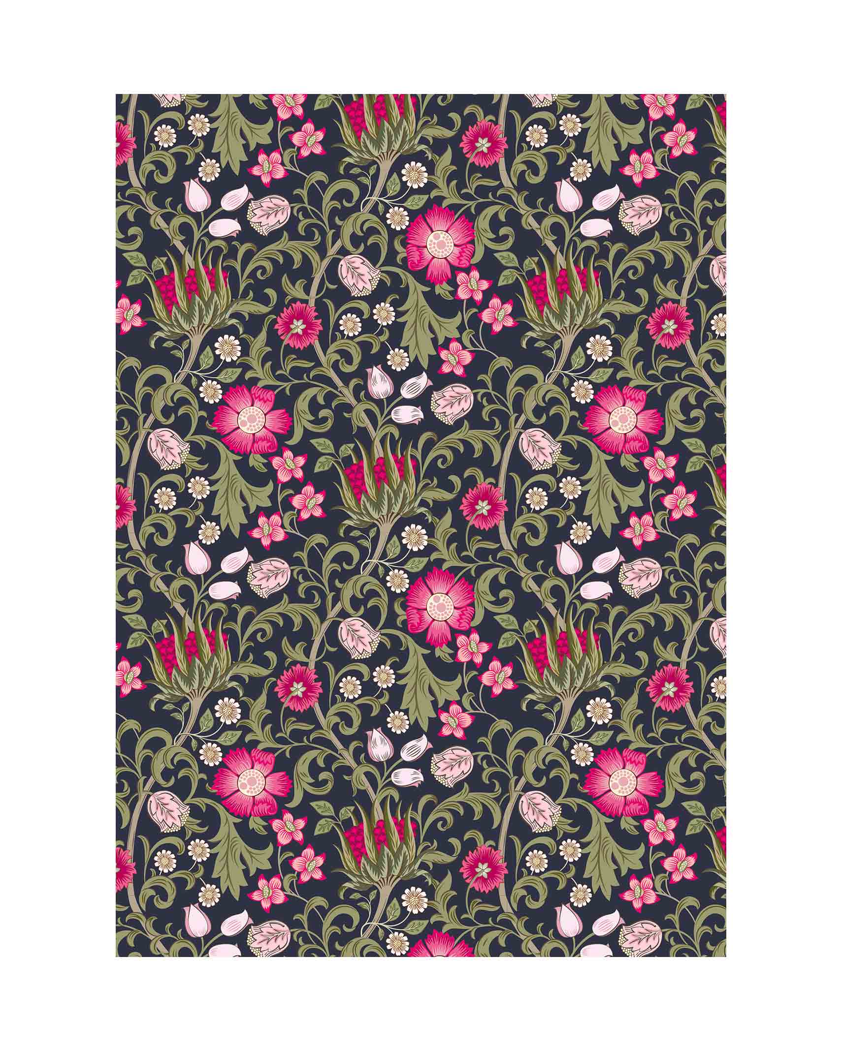 Gift Wrapping Paper Inspired Floral