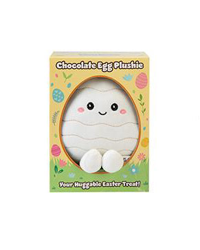 Easter White Chocolate Plushie Egg in Gift Box 14cm