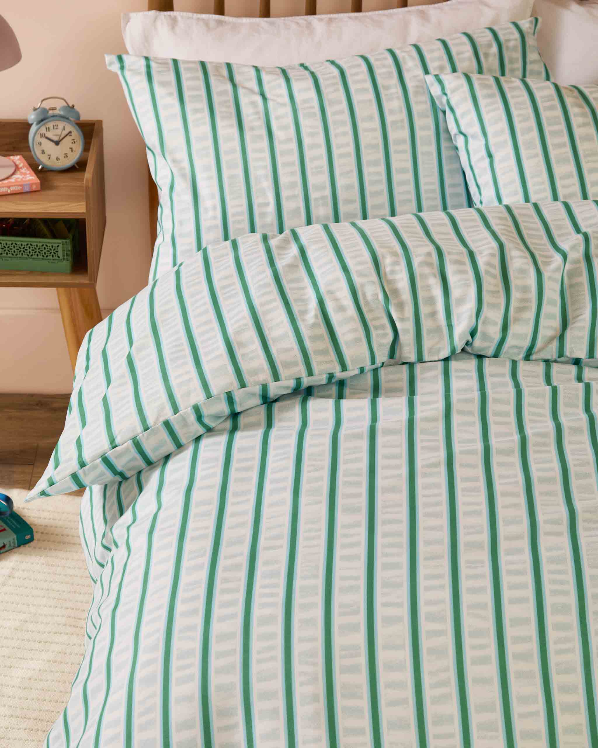 Hettie Duvet Set Single Double King Blue
