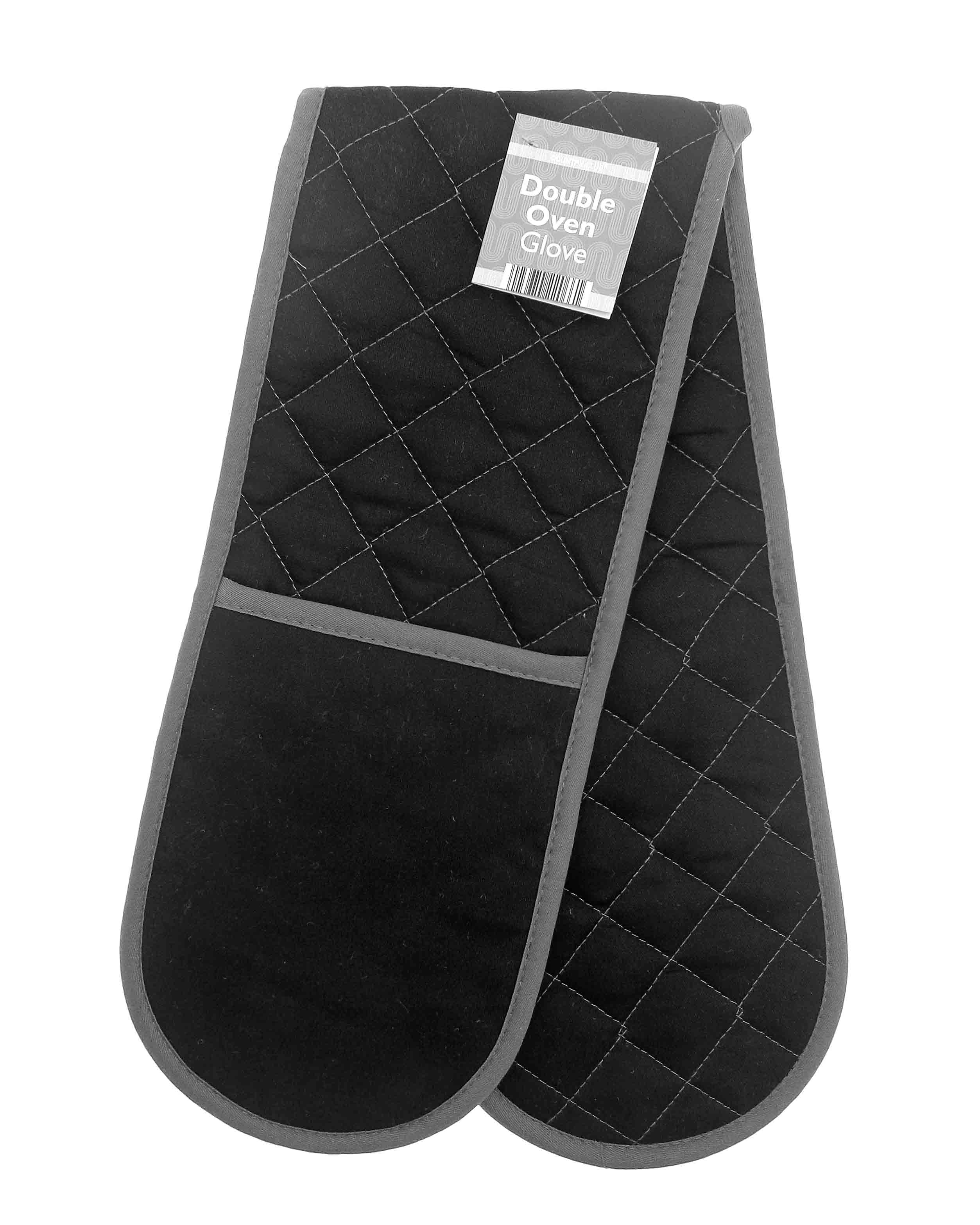Double Oven Glove Black One Size