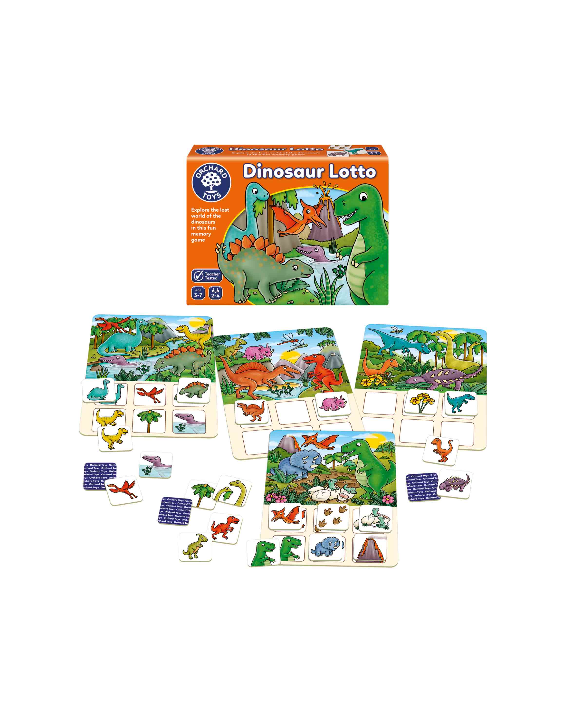 Kids Dinosaur Lotto Matching Card Game Age 4+