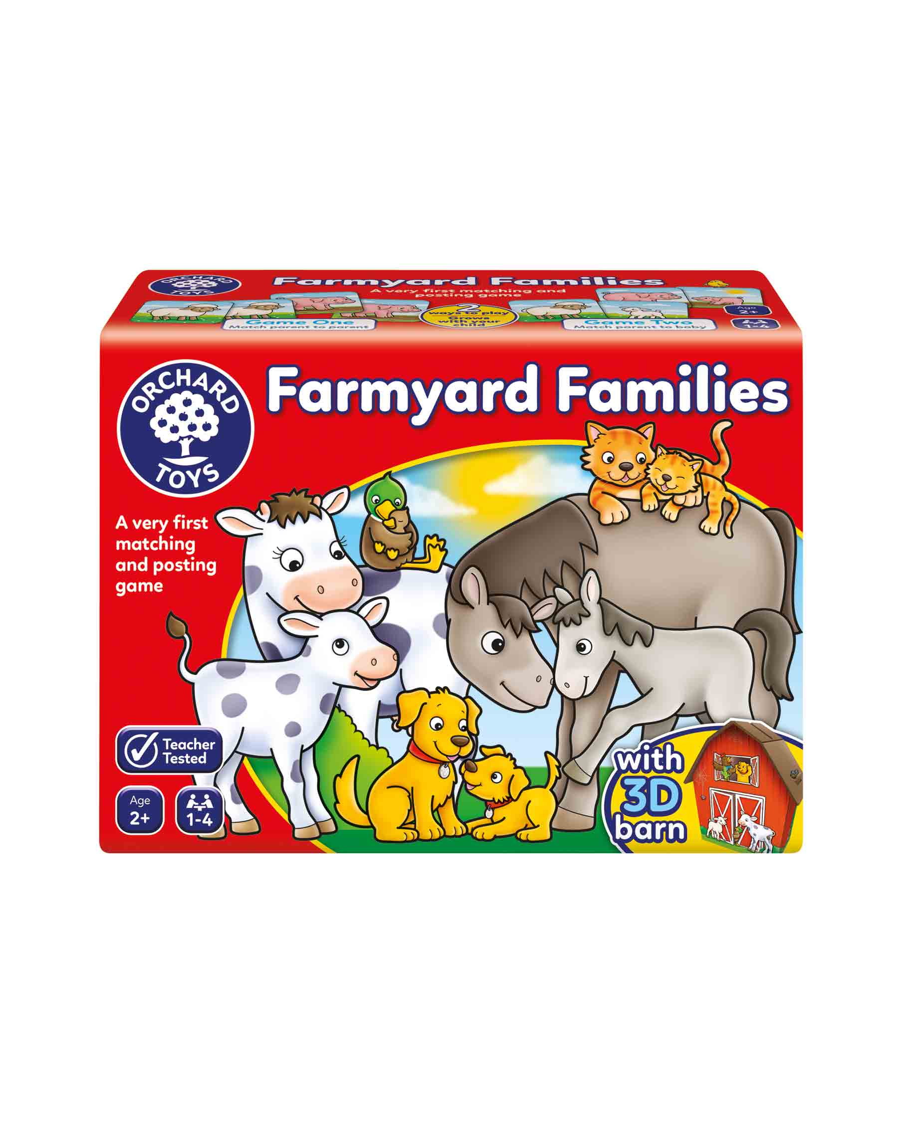 Kids Farmyard Families Matching Card Game Age 2+