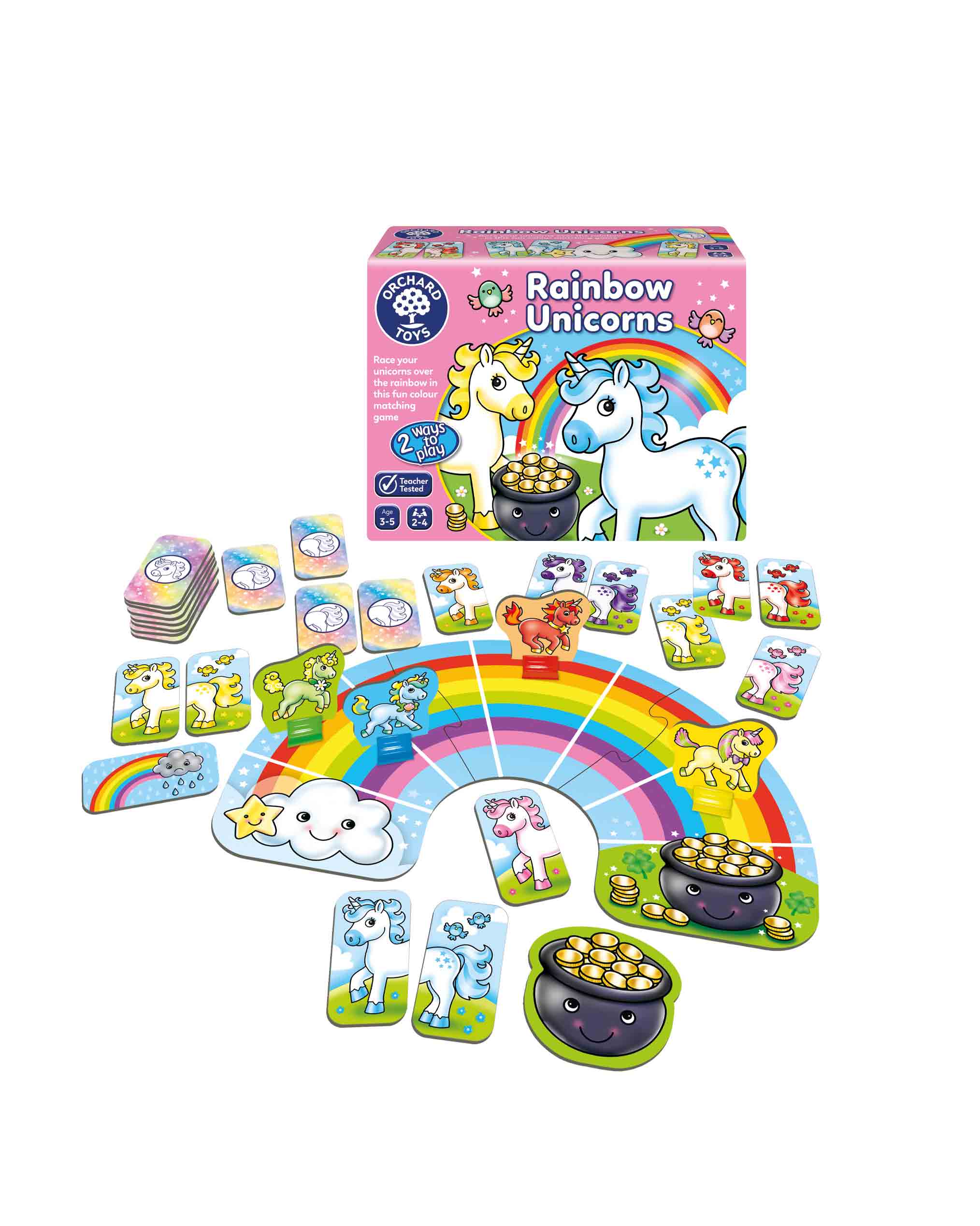 Kids Rainbow Unicorn Matching Card Game Age 3+