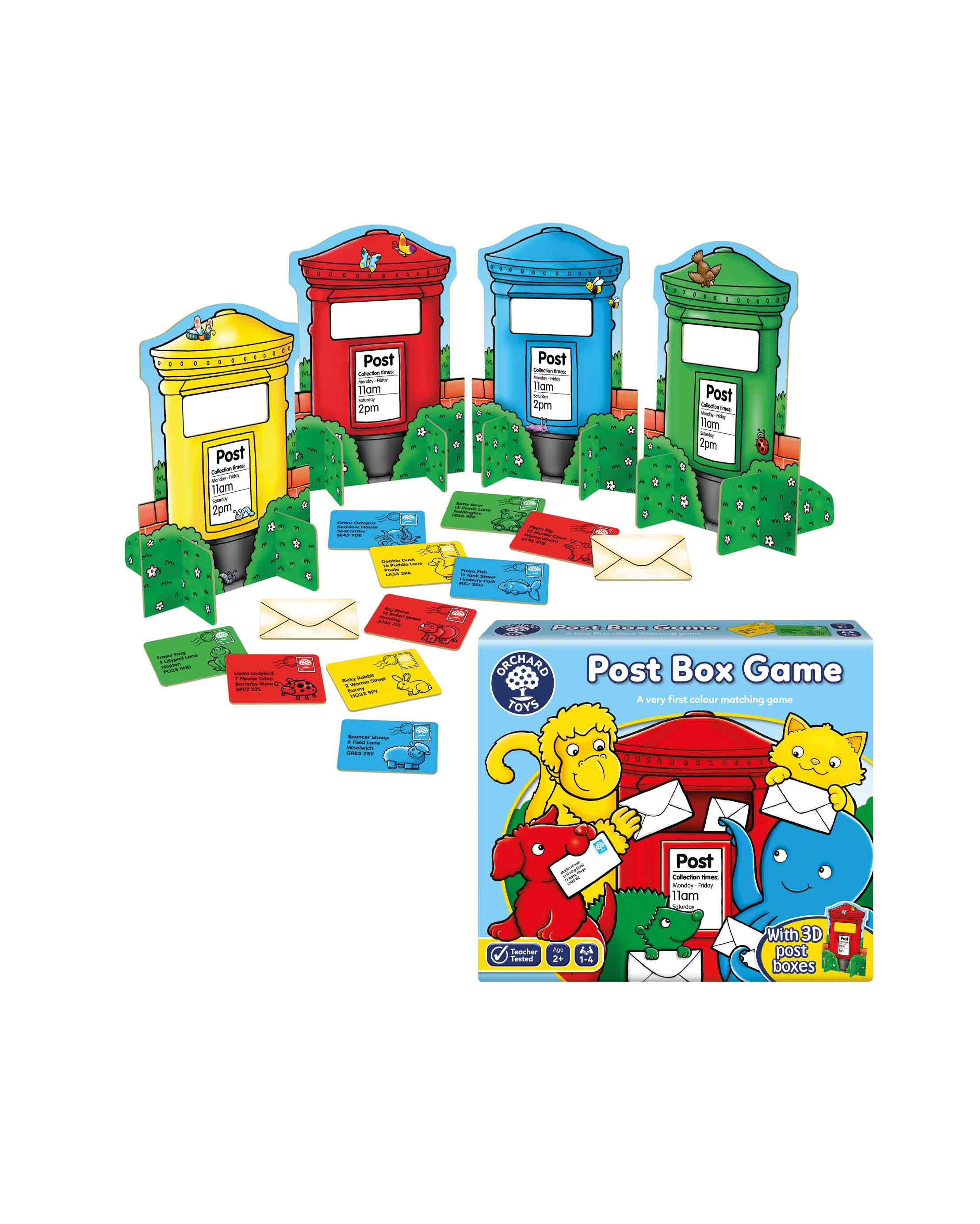 Kids Post Box Matching Card Game Age 3+