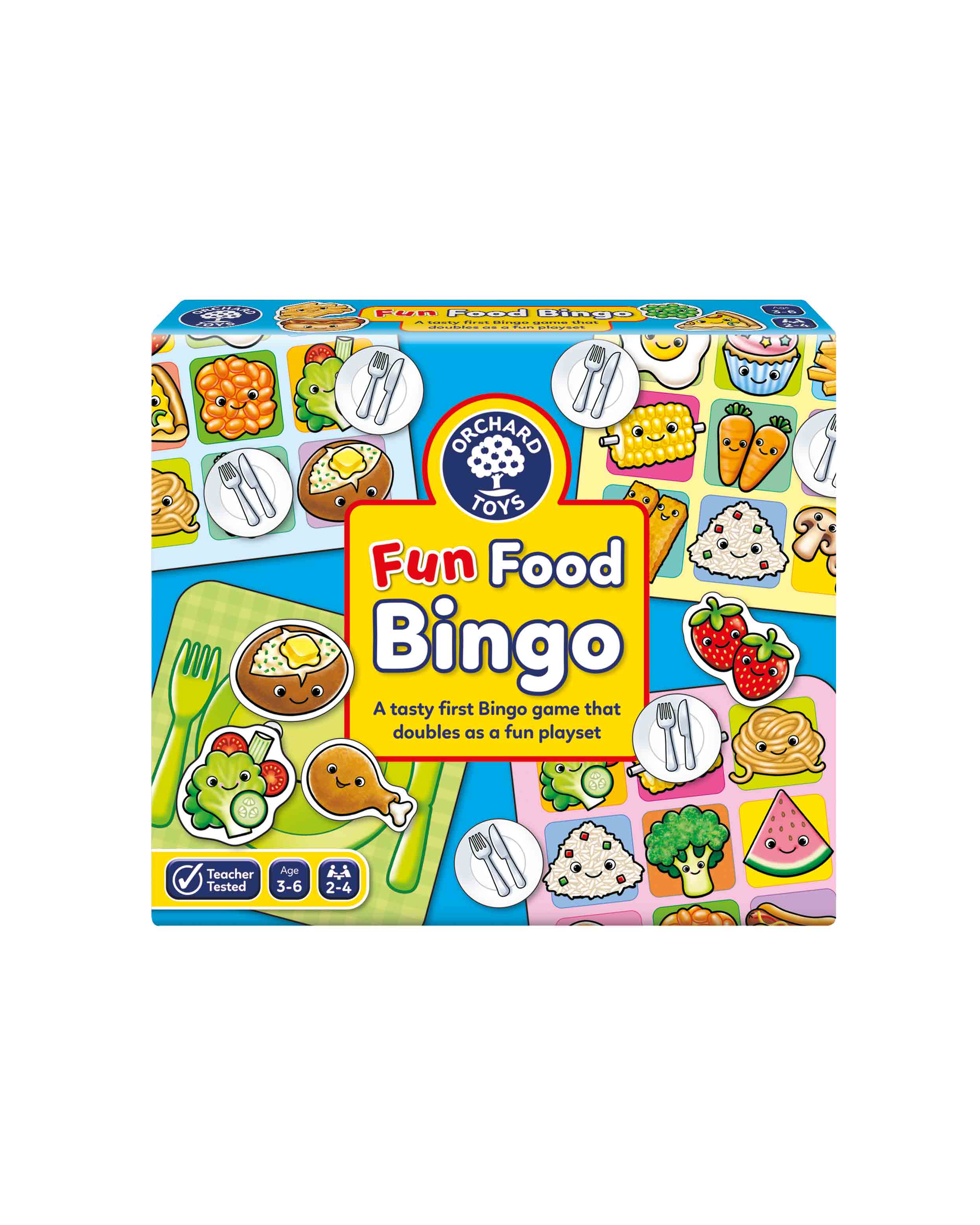 Kids Fun Food Bingo Matching Card Game Age 3+
