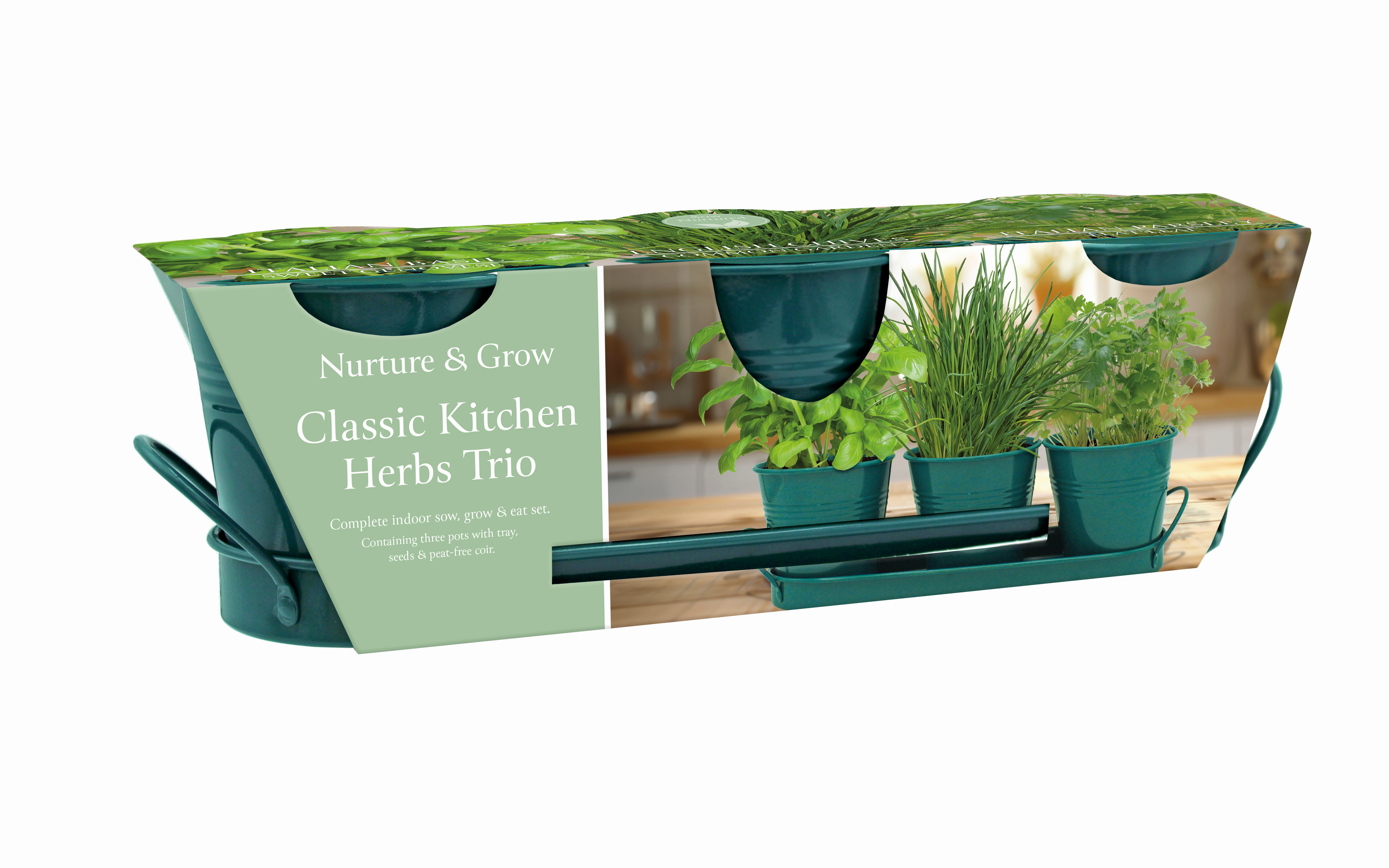 Nurture & Grow Trio of Classic Kitchen Herbs