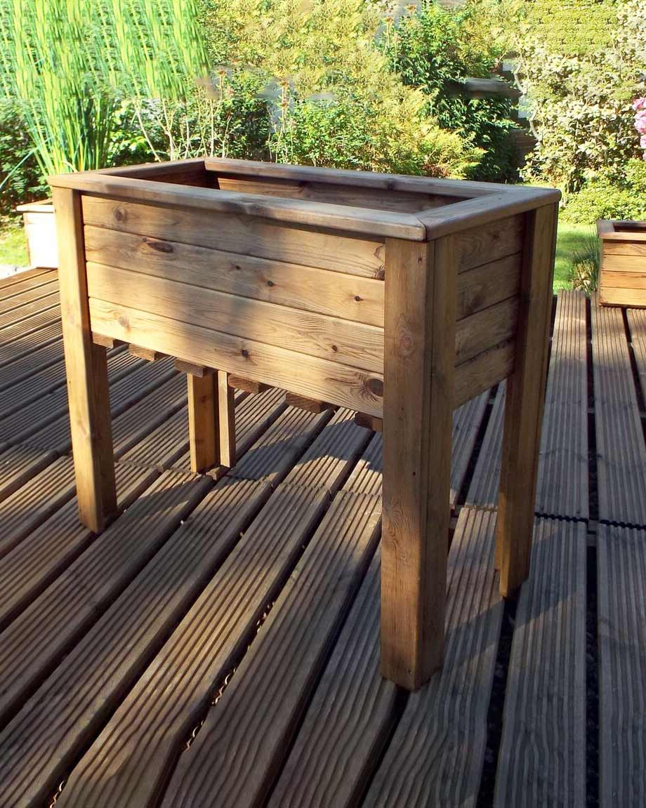 Charles Taylor Large Wooden Wiltshire Planter 62L