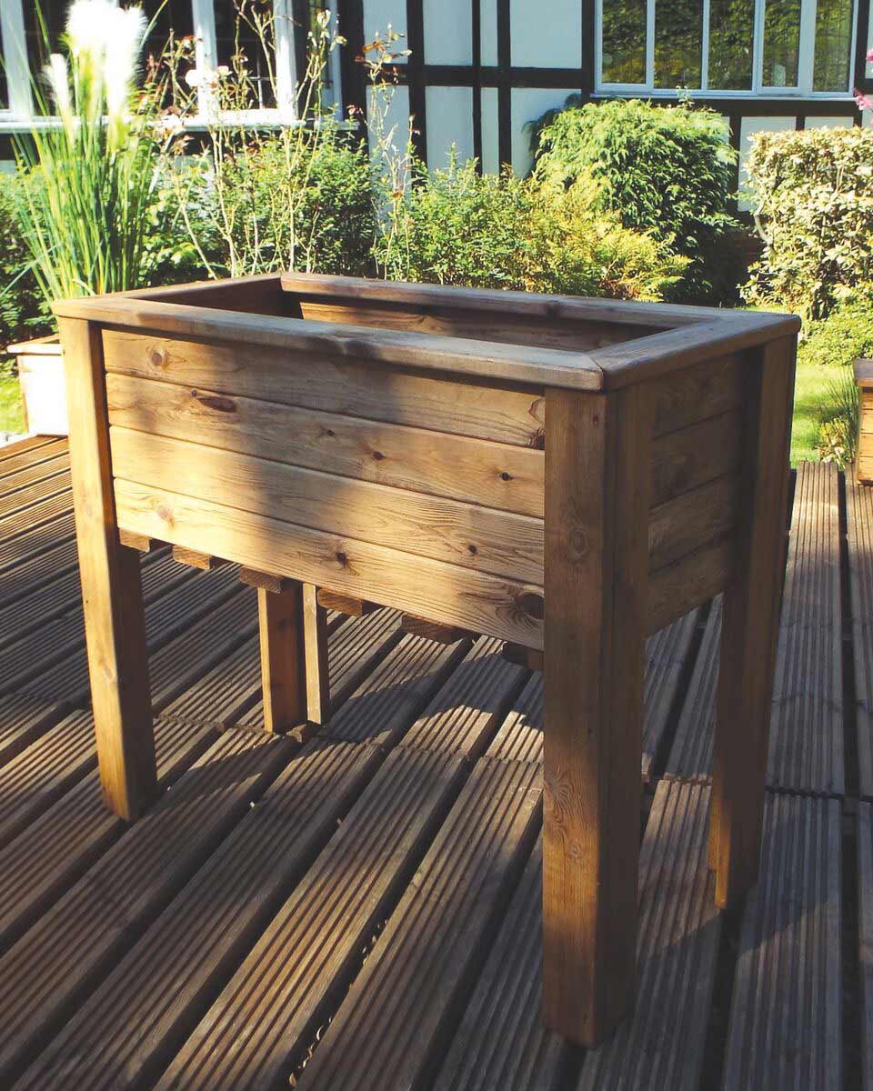 Charles Taylor Large Wooden Wiltshire Planter 62L