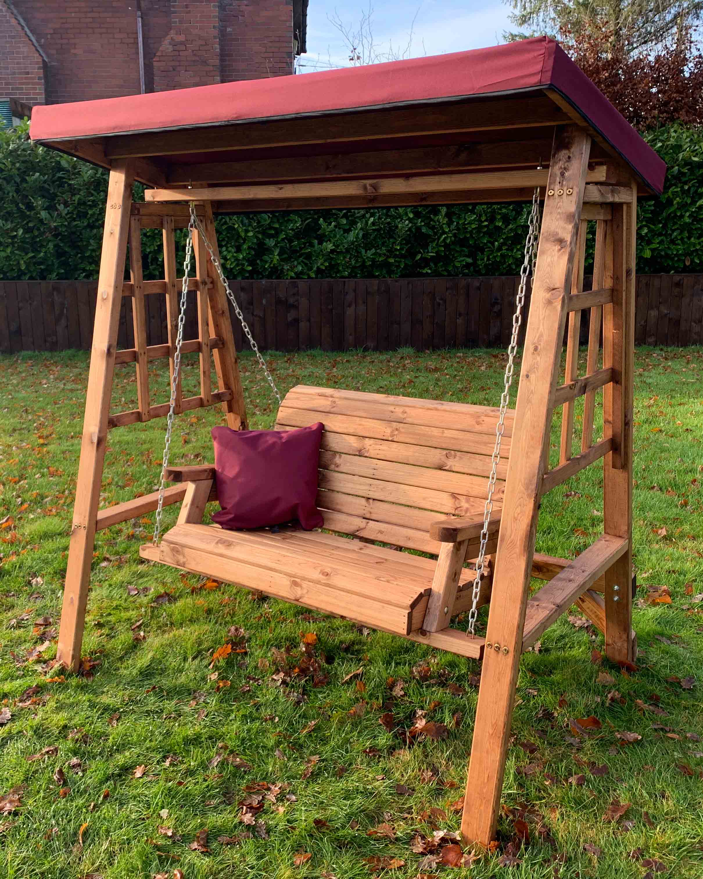 Charles Taylor Dorset Two Seat Swing Burgundy Accessories