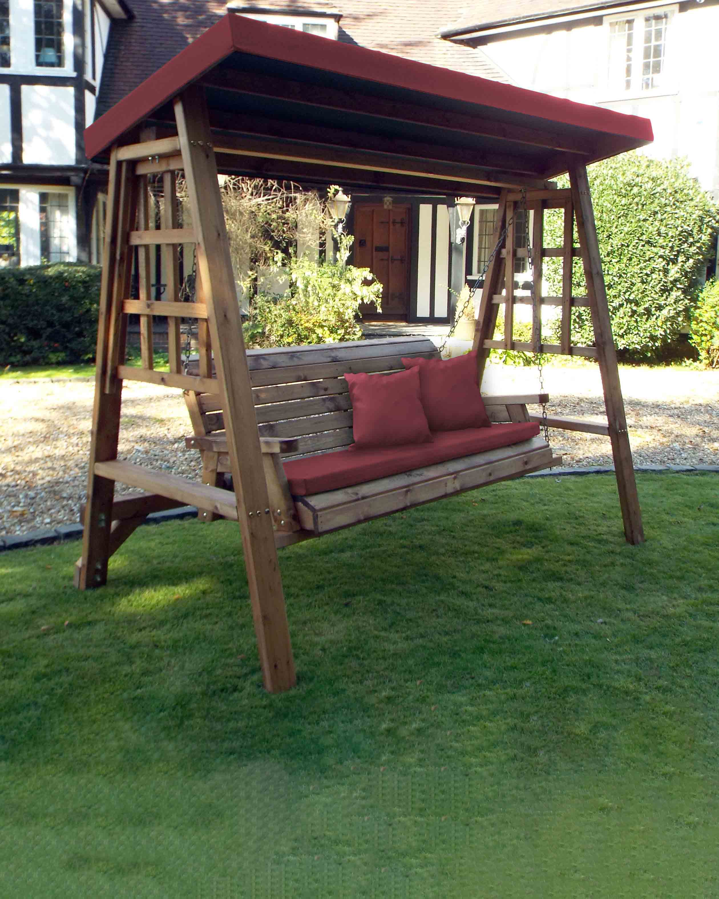 Charles Taylor Dorset Three Seat Swing Burgundy Accessories