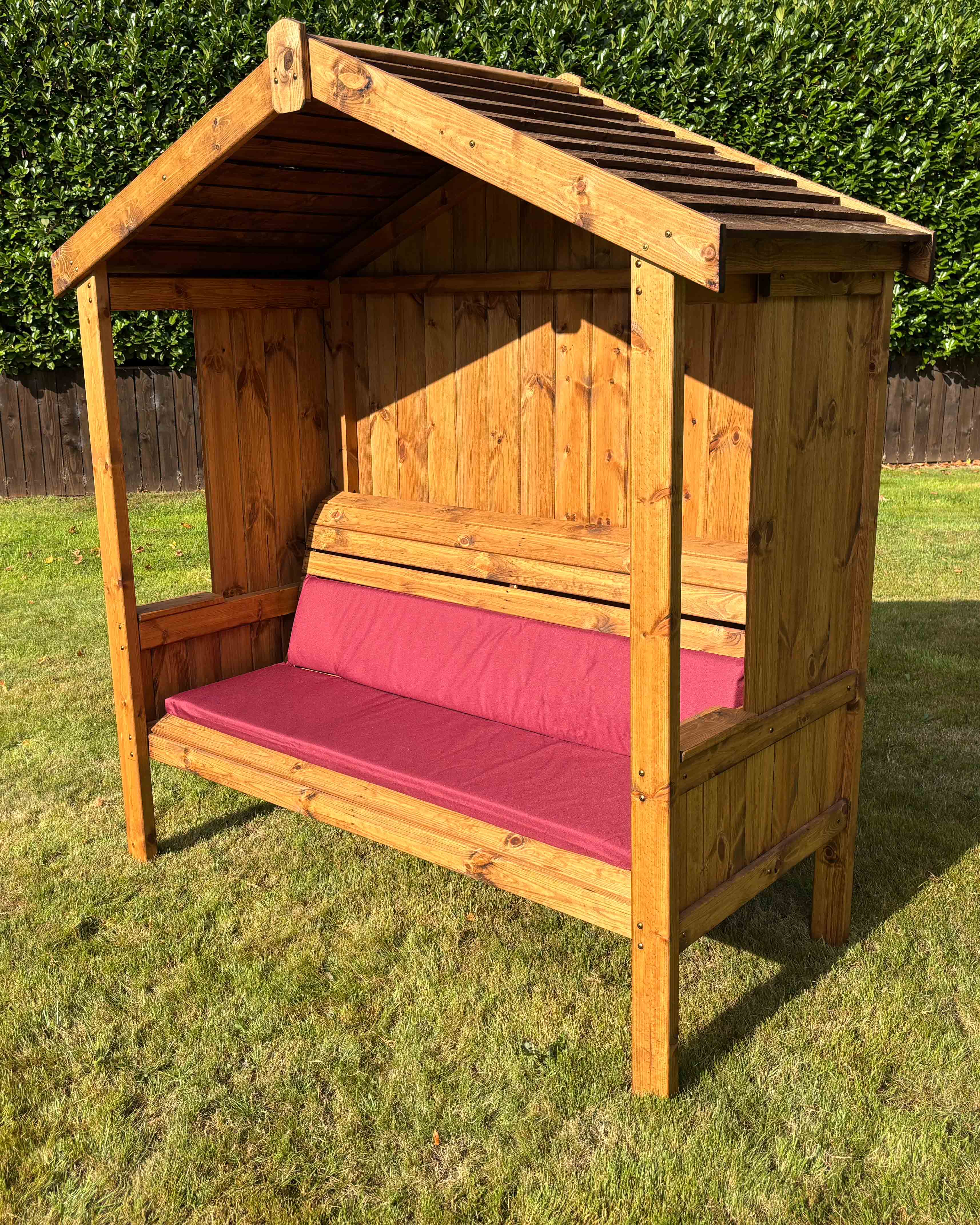 Charles Taylor Three Seat Imperial Arbour Burgundy Cushion