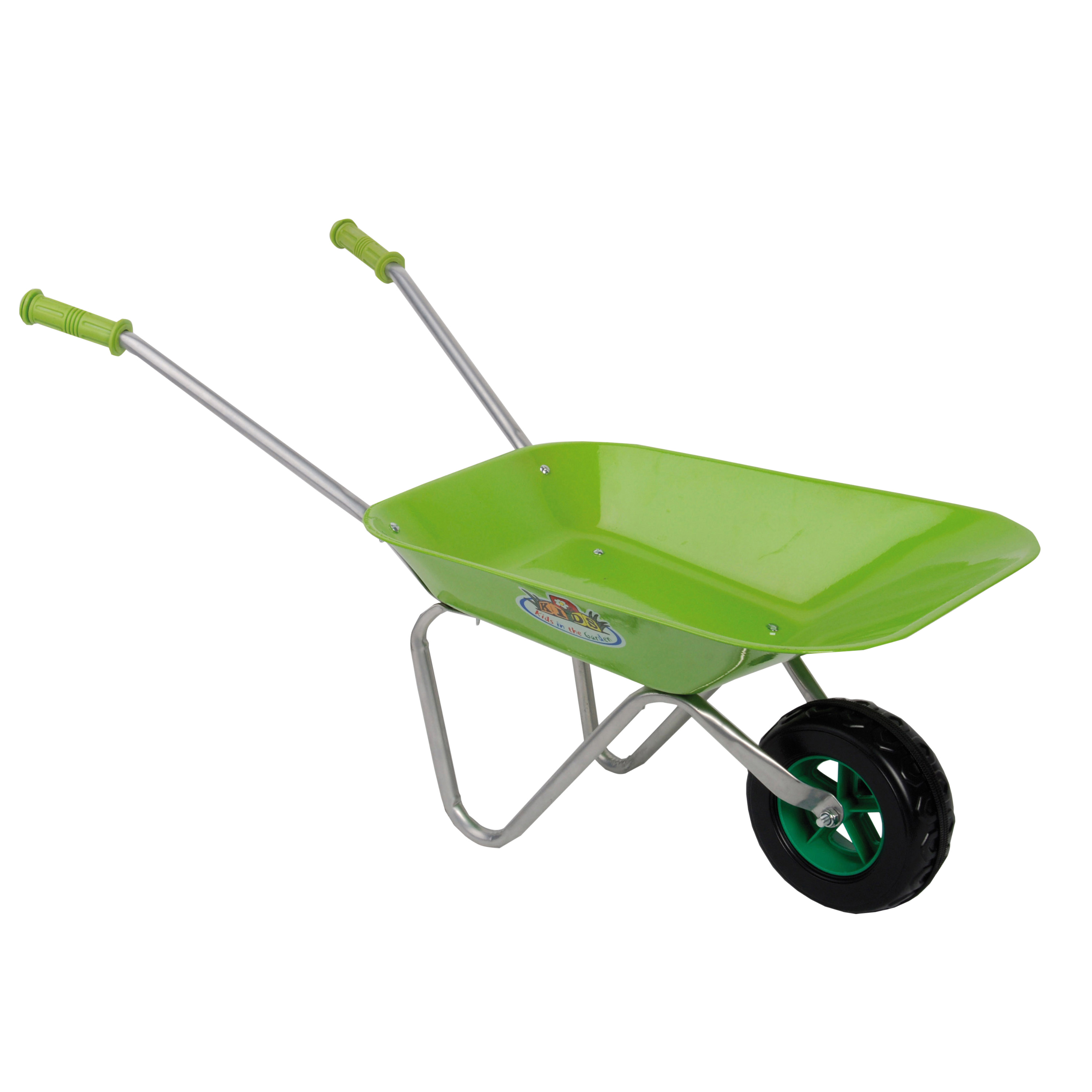 Childrens Garden Wheelbarrow Green
